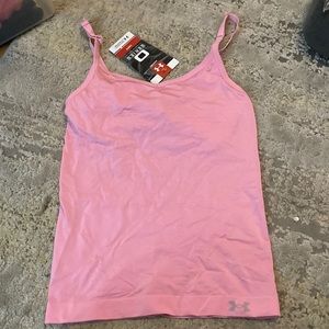 NWT Women’s Pink Under Armour Athletic Tank with built in bra